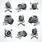 Car wheels collection set. Collection icon wheels. Vector