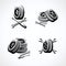 Car wheels collection set. Collection icon wheels. Vector