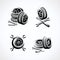 Car wheels collection set. Collection icon wheels. Vector