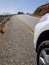 Car on a winding road in South Africa