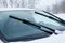 Car windshields with working wipers