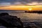 Carabassi beach, in Alicante, Spain, at sunrise