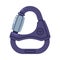 Carabiner or Karabiner as Clip and Shackle Vector Illustration