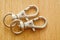 Carabiner for keys. Key chain with ring