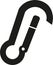 Carabiner open icon