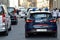 Carabinieri\'s car is Renault Clio (Italian Police) parked near in the Piazza San Marco