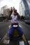 Caracas, Dtto Capital / Venezuela 05-27-2012 : Old man called Jose juggling with a ring in the public road in the area of â€‹â€‹Ca