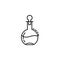 carafe for cognac dusk icon. Element of drinks and beverages icon for mobile concept and web apps. Thin line carafe for cognac