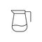 carafe for water simple line icon