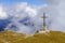 Caraiman cross from the Bucegi mountains,Romania