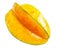 Carambola isolated on a white background