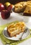 Caramel apple cheesecake pie