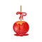 Caramel apple. Stock vector graphics.