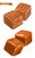 Caramel candies 3d vector