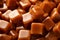 Caramel candies background sweets closeup. Generate Ai