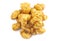 Caramel Puff Corn Popcorn on a White Background