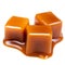 Caramel with sauce. Golden Butterscotch toffee candy caramels. S