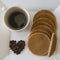 Caramel Stroopwafels and Black Coffee