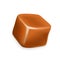 Caramel Toffee Candy Delicious Sugary Cube Vector