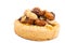 Caramelized nuts cupcake