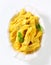 Caramelle shaped stuffed pasta