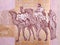 Caravan with camels from Moroccan money