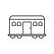 Caravan Line Style vector icon which can easily modify or edit