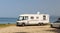 Caravan by the sea summer holidays