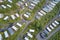 Caravan site park aerial view traveller holiday homes at Cloch site near Wemyss Bay