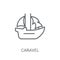 caravel icon. Trendy caravel logo concept on white background fr