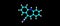 Carbamazepine molecular structure isolated on black