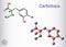 Carbidopa molecule. It is dopa decarboxylase inhibitor used for treatment of idiopathic Parkinson disease. Structural chemical