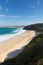 Carbis Bay near St Ives Cornwall England with sandy beach