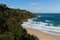 Carbis Bay near St Ives Cornwall England with sandy beach