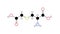 carbocisteine molecule, structural chemical formula, ball-and-stick model, isolated image carbocysteine