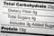 Carbohydrate dietary fiber added sugars food label protein diet