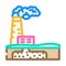 carbon capture environmental color icon vector illustration