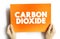 Carbon Dioxide is a chemical compound made up of molecules that each have one carbon atom covalently double bonded to two oxygen