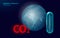 Carbon dioxide CO2 ecology problem eco concept. Renewable organic gas 3D render. Science biofuel chemistry biotechnology