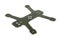 Carbon fiber racing drone frame isolated on the white background
