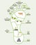 Carbon footprint infographic. CO2 ecological footprint scheme. Greenhouse gas emission by sector. Environmental and climate change