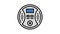 carbon monoxide detector color icon animation