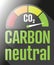 carbon neutral sign or label with gauge