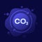 carbon offset, capturing co2 gas icon, vector