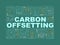 Carbon offset word concepts banner