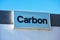 Carbon sign on headquarters. Carbon is the digital manufacturing company, doing business as Carbon3D, Inc., provides 3D printers