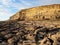 Carboniferous layers of limestone and shale cliffs at Dunraven Bay, Vale of Glamorgan, South Wales