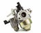 Carburetor, part of a gasoline internal combustion engine, spare part, isolated on a white background