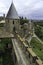 Carcassonne castle tower, france