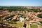 Carcassonne cityscape with Saint Gimer church